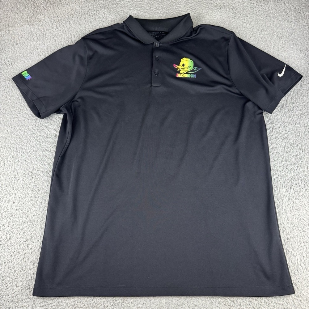 Oregon‎ DUCKS Football TEAM ISSUED Nike BeTrue PAC-12 Polo Shirt Mens Xl